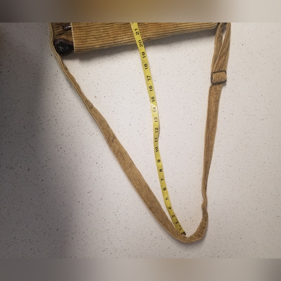 Y2K Billabong Courderoy Messenger Bag Tan/Kakhi Damaged Read Description - Picture 5 of 13